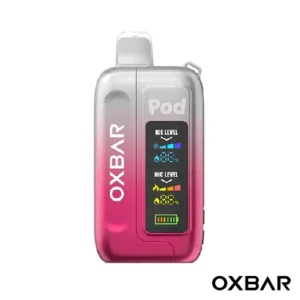 Clear Crimson Red Oxbar Ice-Nic Control 35K Disposable