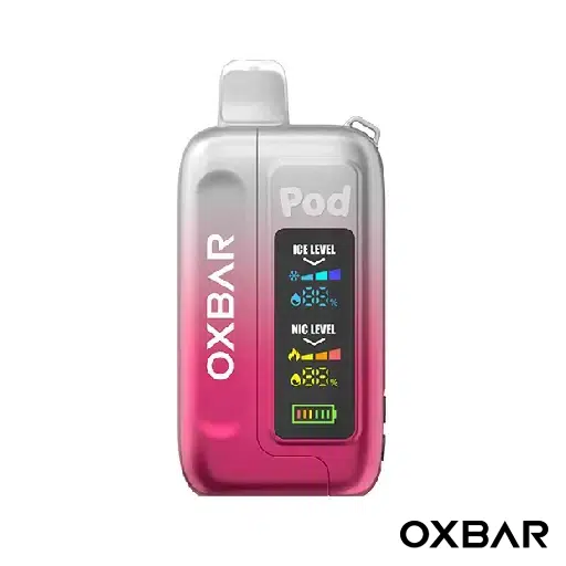 Clear Crimson Red Oxbar Ice-Nic Control 35K Disposable