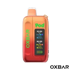 Ho-Ho-Gingerbread Oxbar Ice-Nic Control 35K Disposable with a festive gingerbread-themed design, compact rectangular body, display details, and Oxbar branding.