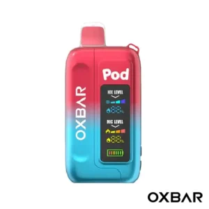 Loopy Loops Oxbar Ice-Nic Control 35K Disposable vape featuring a colorful cereal-inspired design, compact rectangular profile, built-in display, and Oxbar branding.