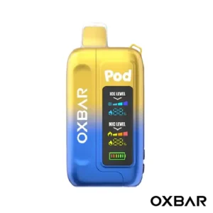 Milk Berry Crunch Oxbar Ice-Nic Control 35K Disposable featuring a creamy berry-inspired design, distinctive front panel, sleek rectangular body, and Oxbar branding.