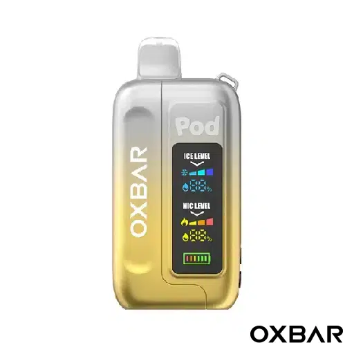 White Gummy Watermelon – Oxbar Ice-Nic Control 35K Disposable Vape with sweet gummy watermelon flavor and up to 35,000 puffs.